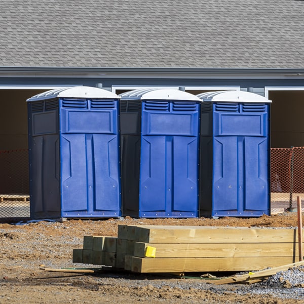 are there any restrictions on where i can place the portable toilets during my rental period in Melrose